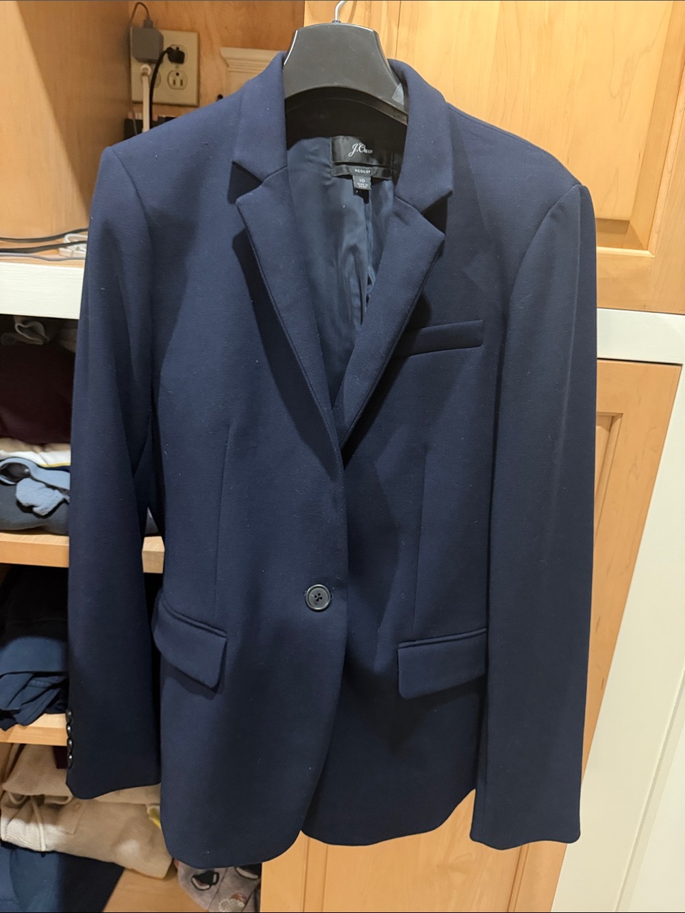 J. Crew Women’s Dark Navy Single-Button Blazer